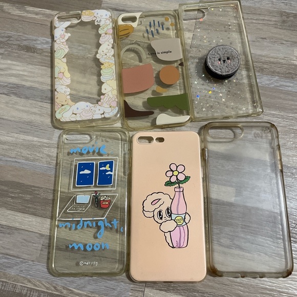 LOT of 12 iPhone 8 Plus cases/covers! Artsy, kewpie, deco - Picture 4 of 4